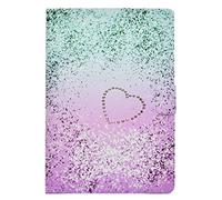 Lspcase Etui Samsung Tab A6 10.1 Pouces, Flip Smart PU Leather Silicone Interne Fonction Stand Housse Protection pour Samsung Galaxy Tab A6 10.1 Pouces SM-T580 SM-T585 2016 Forme de Coeur