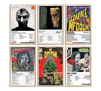LSPDAG MF DOOM Lot de 6 affiches d'album de musique MM...FOOD, Operation Doomsday, Super What, Born Like This, Madvillain (sans cadre, 20 x 30 cm)