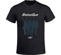 LSQ&SL Status Quo Hello Men's T Shirts with DesiRound Neck Manches Courtes(X-Large)
