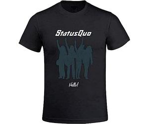 LSQ&SL Status Quo Hello Men's T Shirts with DesiRound Neck Manches Courtes(X-Large)