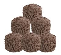 LSQXSS Kit de fil acrylique pour crochet et tricot pour débutants,fil 8 brins pour pistolet à touffeter,tricot à la main d'écharpes et de bonnets,fil pour la fabrication de tapis,7 onces par écheveau