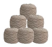 LSQXSS Kit de fil acrylique pour crochet et tricot pour débutants,fil 8 brins pour pistolet à touffeter,tricot à la main d'écharpes et de bonnets,fil pour la fabrication de tapis,7 onces par écheveau