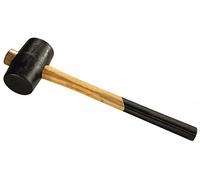 LSR TOOLS maillet en caoutchouc 74/3 mm avec manche en bois, 30350600 DIN 5128