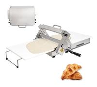 LSRFXF Laminoir à Pâte Professionnel, Machine à Laminer Pliable, Laminoir Pâtisserie Épaisseur Réglable en Acier Inoxydable pour Boulangeries et Pizzerias