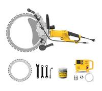 LSRFXF Scie À Béton Machine À Couper Murale Chaser sans Brosse, Système de scie à béton de rainureuse Murale Industrielle, Coupe À 90° sans Angle Mort, Rainurage Mural pour Marbre Porcelaine