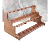 LSRFXF Support de Pipe à Tabac, Fumeurs Tube Porte-présentoir, Support de Pipe en Bois pour 16 Pipes à Fumer, Accessoires de Pipe de Maison Familiale pour Le Tabac (Pipes Non Jnclued)