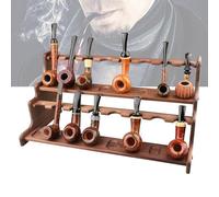 LSRFXF Support de Pipe en Bois pour 16 Pipes à Tabac, Fait à la Main à partir de Noyer