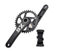 LSRRYD Pédalier VTT 175mm 30T-38T Plateau Rond, Décalé 0/3/6mm avec BB 68mm