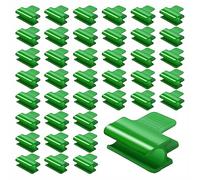 LSRVNM Lot de 40 Clips pour Serre de Jardin, Pinces à Effet de Serre, 11mm Serre Film Pinces, Clip Cerceau Tunnel de Filet en Plastique, pour Shed à Effet de Serre Jardiner Filet de jardin