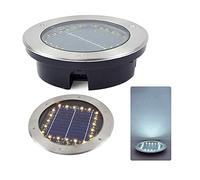 LSSB Paquet De 2 Lampes Solaires D'extérieur Lumière Souterraine À LED Étanche Lampe À Gazon pour Walkway Escalier Sentier Yard Jardin Route Éclairage Paysager, 4.8/8W