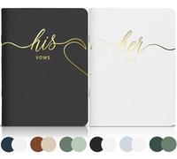 LSSH GmbH Livres de vœux de mariage originaux pour elle et lui, parfaits pour votre anniversaire de mariage, 28 pages, 14 x 10,2 cm (noir et blanc)