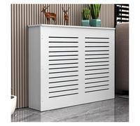 LSSHQ Cache-radiateur Lattes de Gril À Modernes Armoire en MDF, Cloison Verticale Peut Placer Des Décorations Adaptées Au Salon(31.5x35.4x7.8in/80x90x20cm)