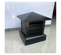 LSSHQ Chapeau de Cheminée 40 X 40 Cm -chapeau Cheminée Carré en Alliage D'aluminium -Tuyau Vent Sommet Pare-Pluie Kit de Cheminée, Hotte de Pluie Cheminée(25x25cm/9.8x9.8in)