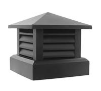 LSSHQ Chapeau de Cheminée Carré en Alliage D'aluminium, Chapeau Cheminée pour Poêle À Bois, Chapeau Cheminée Toit Tuyau Vent Sommet pare-Pluie Base Carrée(50x50cm/19.6x19.6in)