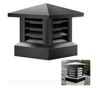 LSSHQ Couvercle Cheminée Anti Pluie for Base Carrée, Chapeau Cheminée Carré en Alliage D'aluminium Chapeau Cheminée pour Poêle À Bois Installation Facile(40x40cm/15.7x15.7in)