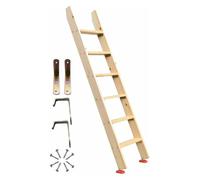 LSSHQ Échelle de Lit Mezzanine Double en Bois pour Supports de Crochets Et Coussinets de Pied en Caoutchouc, avec Marches de 3,9" de Large Escalier en Bois(200cm/78.7in)