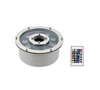 LSSHQ Lumières de Fontaine D'anneau de LED, Lumière sous-Marine RVB IP68 Étanche 12V/24V Changement de Couleur Submersible Éclairage Paysager pour La Piscine de La Fontaine de Jardin