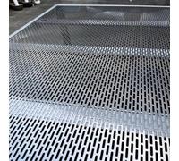 LSSHQ Tôle Perforée en Acier Inoxydable 1.2mm Grillage Gouttiere, for Filtre, Ventilation, Protection, Projets de Bricolage Grille Inox(0.8mm thick,20x25cm)