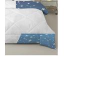 LSSLK Couette 200x200 Imprimée Minimalisme pour 2 Personnes, Couette 4 Saisons Motif Espace, Edredon sans Housse Lavable Reversible avec 2 Taies d'oreiller #Y495