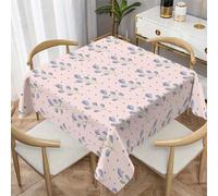 LSSLK Nappe Carrée 90x90 cm Fleurs PrintanièRes, Nappe de Table Anti Tache Imperméable Lavable Feuilles Florales pour Balcon Table Basse Petite Table Cuisine Jardin Terrasse Décoration Y-85