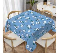 LSSLK Nappe Carrée 90x90 cm Imprimé de Printemps, Nappe de Table Anti Tache Imperméable Lavable Botanique Printaniere pour Balcon Table Basse Petite Table Cuisine Jardin Terrasse Décoration Y-72