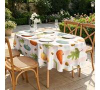 LSSLK Nappe Ovale 180x240 cm Citrouilles colorées