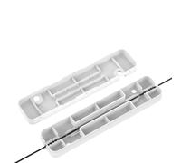 LSSSWM Boîte de Protection de Gaine de câble Optique, 100 pièces, Tube de Protection d'épissure de Fibre Optique carré et Rond, Tube thermorétractable(Square 100pcs)
