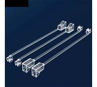 LSSSWM Capuchon Anti-poussière LC carré Longue Queue 100 pièces for connecteur de Cavalier de Fibre Optique LC 1.25mm poignée Couvercle de Protection avec Tresse Livraison Gratuite