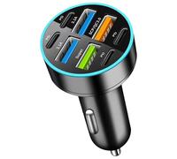 LSTTBO Chargeur de téléphone portable 66 W avec adaptateur rapide multi-ports 5/6/8 ports avec/sans affichage numérique adaptateur rapide