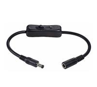LSTTBO DC5525/5521 Cordon adaptateur mâle vers femelle avec interrupteurs marche/arrêt pour machine de présence LED CCTV caméra de sécurité lumières LED