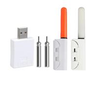 LSTTBO Embout de canne à pêche avec dispositif de charge - Lumière LED pour la pêche de nuit - Avec alarme - Pointe de canne