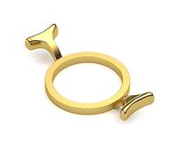 LSTTBO Moule à sceau de cire pour timbres de 2,5 cm, outil en métal avec moule rond en forme de fleur pour emballage cadeau