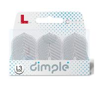 Lstyle ailettes de FL?chettes ? l3 Pro dimple Small Standard Forme : Moul?, Plastique et l?ger ? Transparent