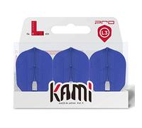 LSTYLE Ailettes de fléchettes : L3 Pro Kami Shape - Ultra Flexibles - pour fléchettes à Pointe Souple et Pointe en Acier - Bleu