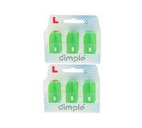 LSTYLE Ailettes de fléchettes : L6 Pro Slim - Lot de 2 - Texture alvéolée - Vert citron