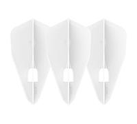 LSTYLE Ailettes de fléchettes : L8 PRO Bullet - pour fléchettes à pointe souple et pointe en acier - Blanc