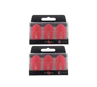 Lstyle Lot de 2 ailettes de fléchettes L2 Pro en forme de larme pour fléchettes à pointe souple et pointe en acier Rouge