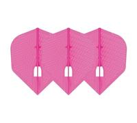 LSTYLE Lot de 3 ailettes de fléchettes L3 PRO en forme de fossettes - Rose nacré | Lot de 3 | pour fléchettes à pointe souple et pointe en acier
