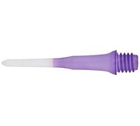 Gradient Couleur Solide touches métalliques avec embout en plastique Long Lippoint Dart Conseils 40pics, violet