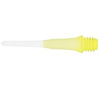 LSTYLE Pointes de fléchettes : Lippoint d'origine - Points de fléchettes à Pointe Souple - Filetage 2BA - Longueur Normale - 2 Tons de Jaune