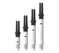 LSTYLE Tiges de fléchettes en carbone - Silencieux (rotations) - Blanc 330 (long)