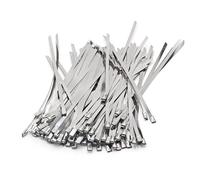 LSUAOSSUE Attaches de câbles en Acier Inoxydable, Lot de 10 Serre-câbles métalliques en Acier Inoxydable 304 4,6 mm(500mm)