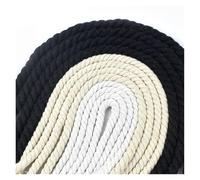 LSUAOSSUE Cordon macramé Cordon en Coton épais, 3 Actions Corde Coton Torsadée 5-20mm Multicolore 5M 10M(Beige-6mm,5Meters)