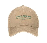 LSWFMACL Lehman The of Brothers in Risk Management Tenues de Chapeau de Routier Vintage en Jean usé Casquette Casquette Papa pour Hommes Femmes Coton Ajustable, pour Toutes Les Saisons