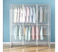 LSWKG Housse de Protection Contre la Poussière pour Vêtements,5.9ft en PEVA épais,Long,Protection Contre l'humidité pour Vetement pour Robe Chemise Costumes Manteaux Transparent,200cm
