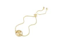LSxAB Bracelet en or avec cœur réglable en forme de cœur avec zircone cubique arc-en-ciel Cadeau de fête des mères de la part d'une fille et d'un fils, One Size, Cuivre, Pas de pierre précieuse