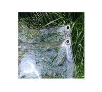 LSXIAO Bâche Transparente Résistant À La Pluie Et À La Poussière Couverture Isolante Végétale Film Souple en PVC Transparent Oeillet Métallique Store Extérieur for Terrasse, 14 Tailles