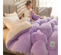 lsxlkha ÉDredon Chaude en Hiver,Couette Double Chaude Gonflant Édredon, Anti Allergène Couette,Couette Laine Luxueuse, Chaud Et Confortable 150x200cm 3kg