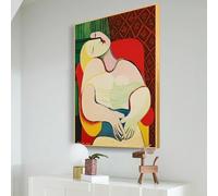 LSYALUCK Affiches sur toile abstraites de femme de rêve de Picasso, reproductions d'art célèbre impressionniste, images murales pour décoration de salon, cadre intérieur 55x70cm(22x28in)
