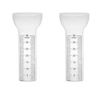 Lsydgn Lot de 2 pluviomètres en verre résistant au gel, pluviomètre de jardin, 35 mm avec marquages, pour pluviomètres de jardin, pour l'extérieur
